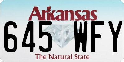 AR license plate 645WFY
