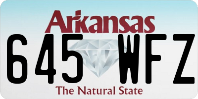 AR license plate 645WFZ