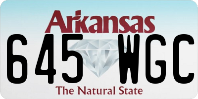 AR license plate 645WGC