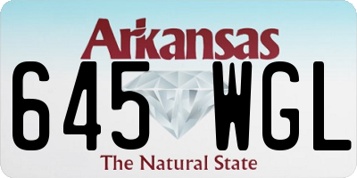 AR license plate 645WGL