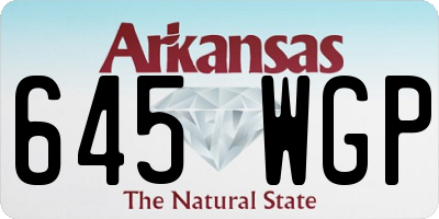 AR license plate 645WGP