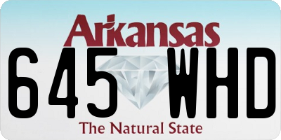 AR license plate 645WHD