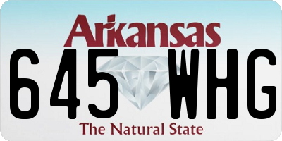 AR license plate 645WHG