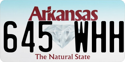 AR license plate 645WHH