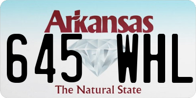 AR license plate 645WHL