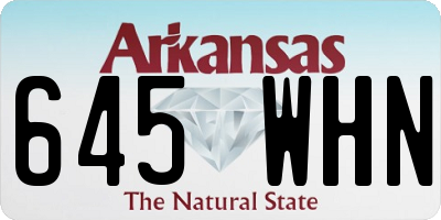 AR license plate 645WHN