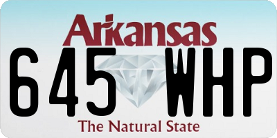 AR license plate 645WHP