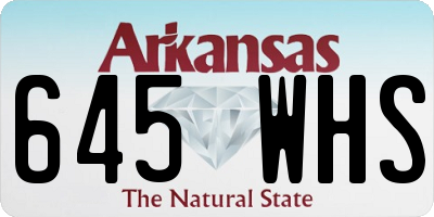 AR license plate 645WHS