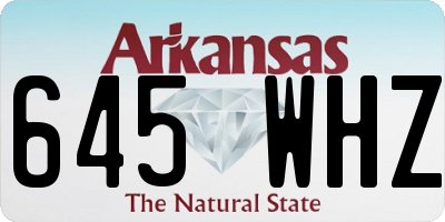 AR license plate 645WHZ
