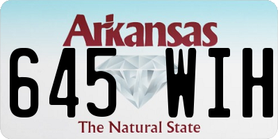 AR license plate 645WIH