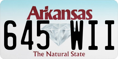 AR license plate 645WII