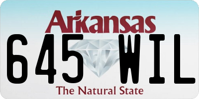 AR license plate 645WIL