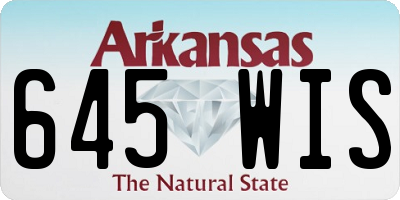 AR license plate 645WIS