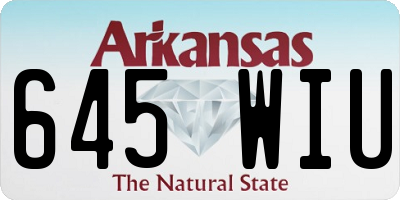 AR license plate 645WIU