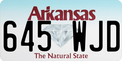 AR license plate 645WJD