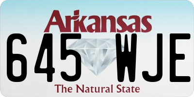 AR license plate 645WJE