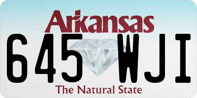 AR license plate 645WJI