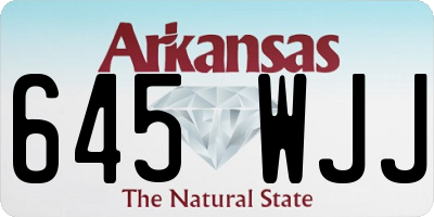 AR license plate 645WJJ