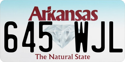 AR license plate 645WJL