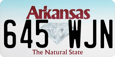AR license plate 645WJN