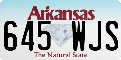 AR license plate 645WJS