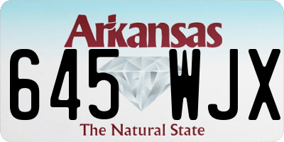 AR license plate 645WJX