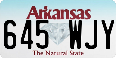 AR license plate 645WJY