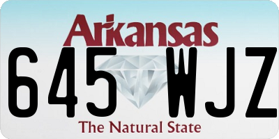 AR license plate 645WJZ