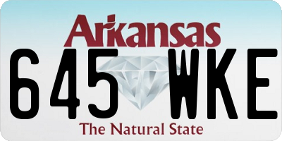 AR license plate 645WKE