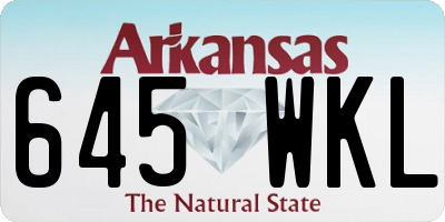 AR license plate 645WKL