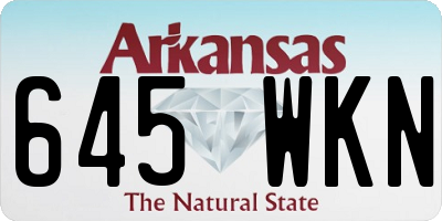 AR license plate 645WKN