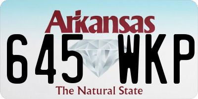 AR license plate 645WKP