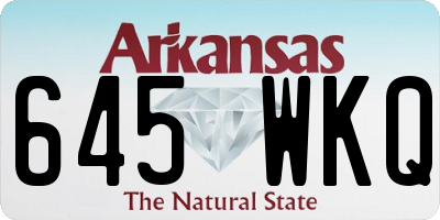 AR license plate 645WKQ
