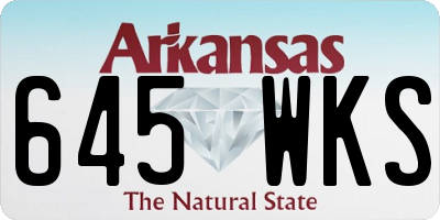 AR license plate 645WKS