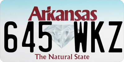 AR license plate 645WKZ