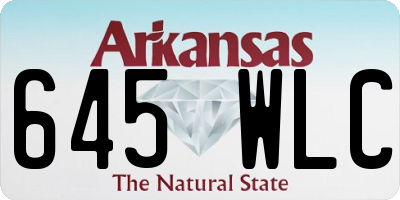 AR license plate 645WLC