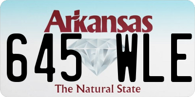 AR license plate 645WLE