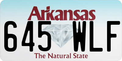 AR license plate 645WLF