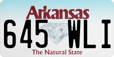 AR license plate 645WLI