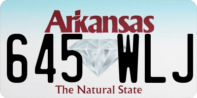 AR license plate 645WLJ