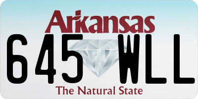 AR license plate 645WLL