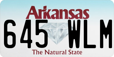 AR license plate 645WLM