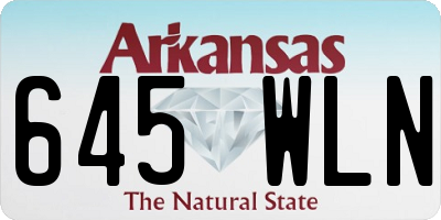AR license plate 645WLN