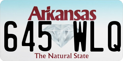 AR license plate 645WLQ
