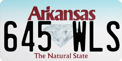 AR license plate 645WLS