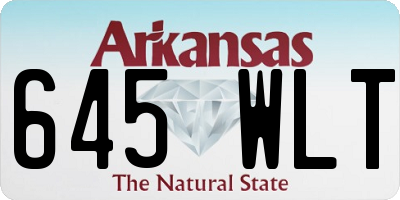 AR license plate 645WLT