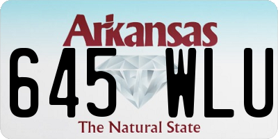 AR license plate 645WLU