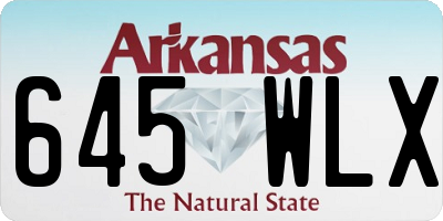 AR license plate 645WLX