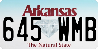 AR license plate 645WMB