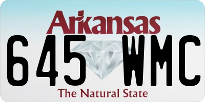 AR license plate 645WMC